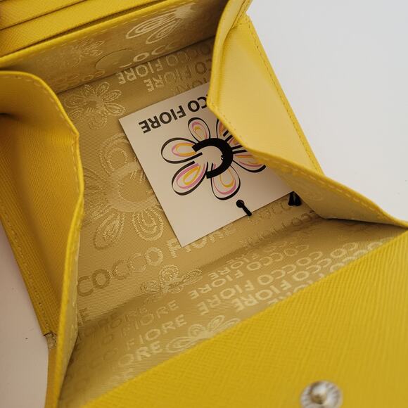 Cocco Fiore Zip Clutch Purple Croc Animal Embossed Large Wallet Long Card Holder - Picture 4 of 11